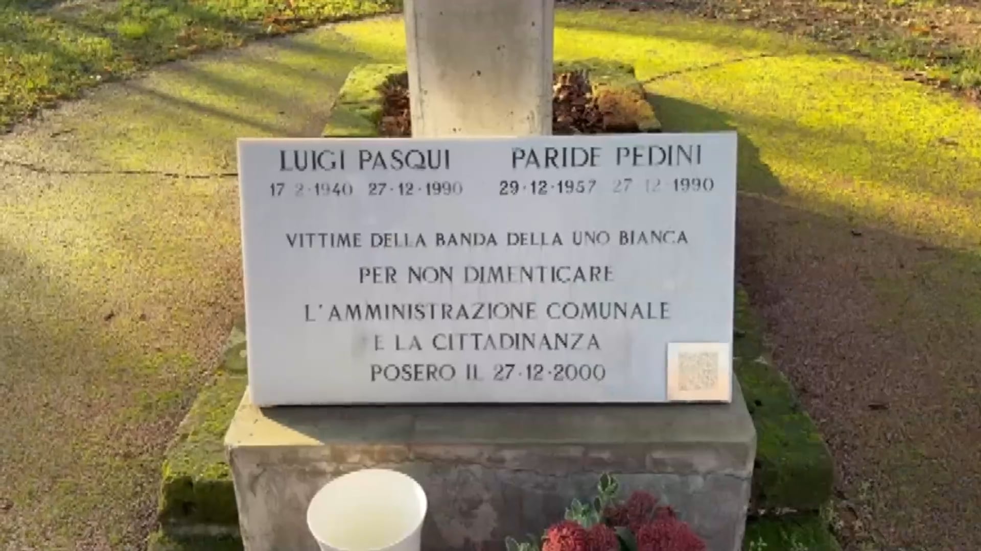 Castel Maggiore ricorda le vittime della Uno Bianca: Luigi Pasqui e Paride Perini