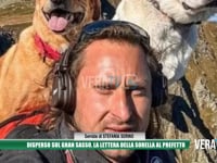 Disperso sul Gran Sasso, la lettera della sorella al prefetto