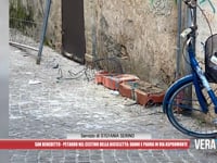 San Benedetto - Petardo nel cestino della bicicletta: danni e paura in via Aspromonte