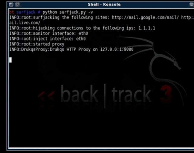 Surf Jacking Gmail demonstration