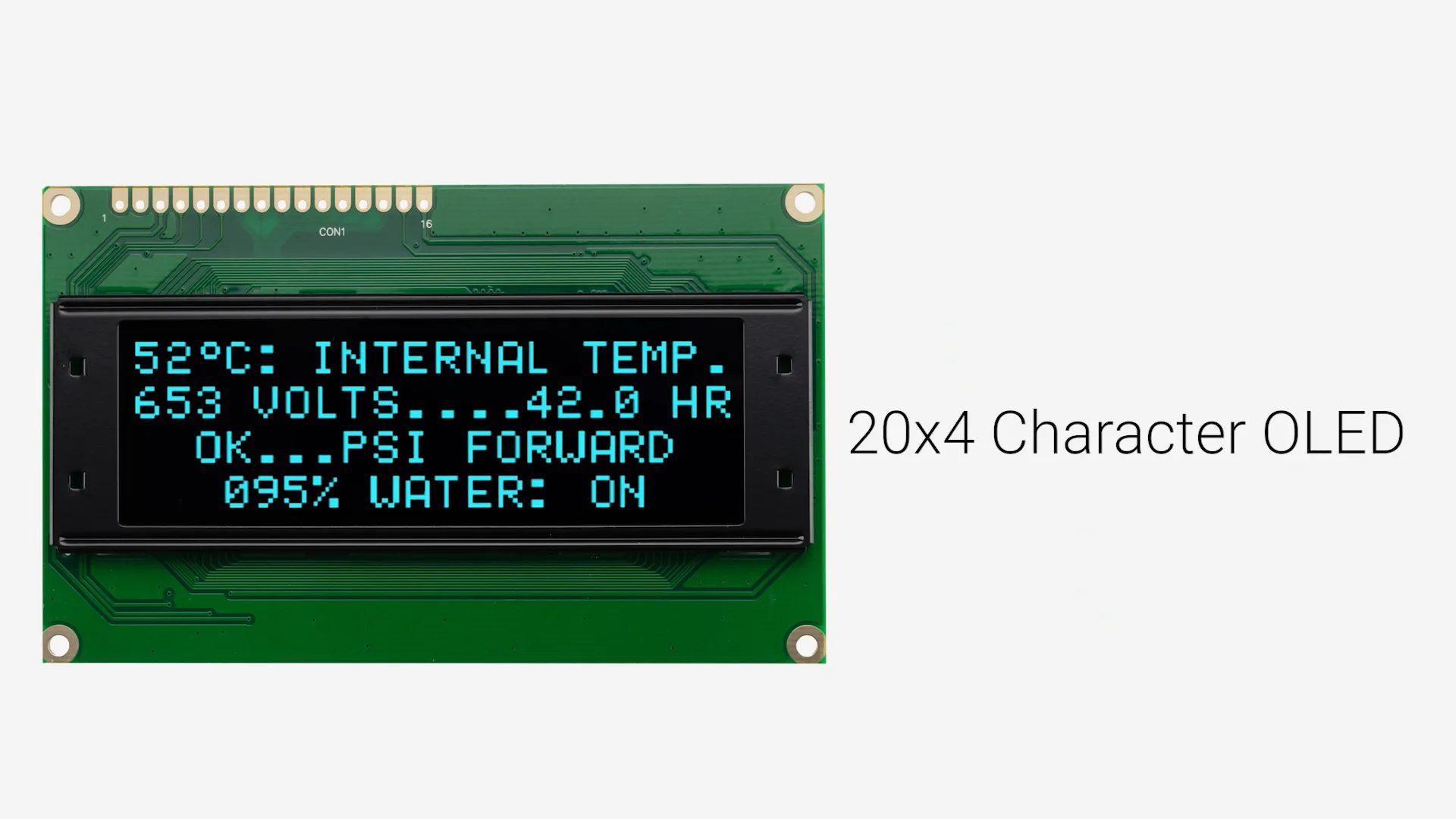 Blue 20x4 Character OLED Module