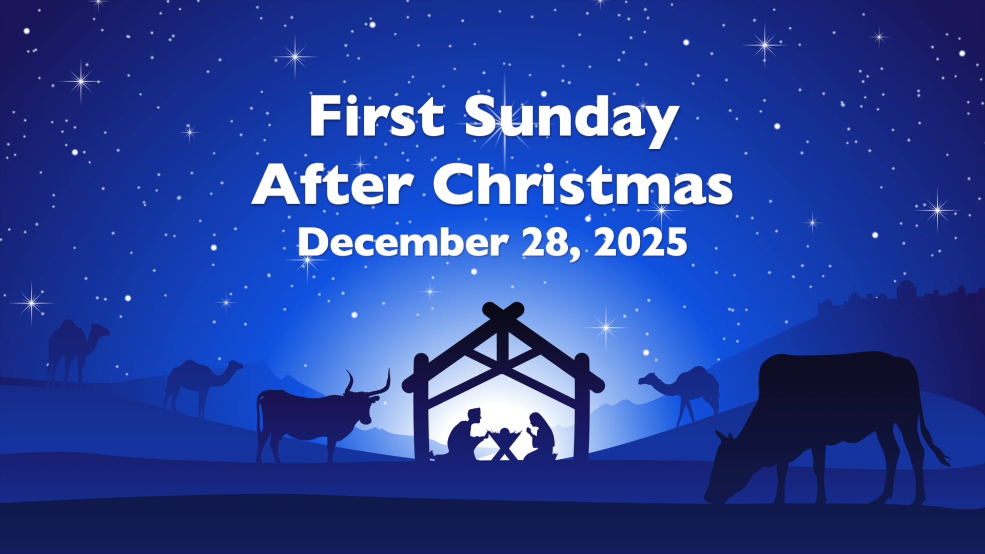 WCCA First Sunday After Christmas - December 28, 2025