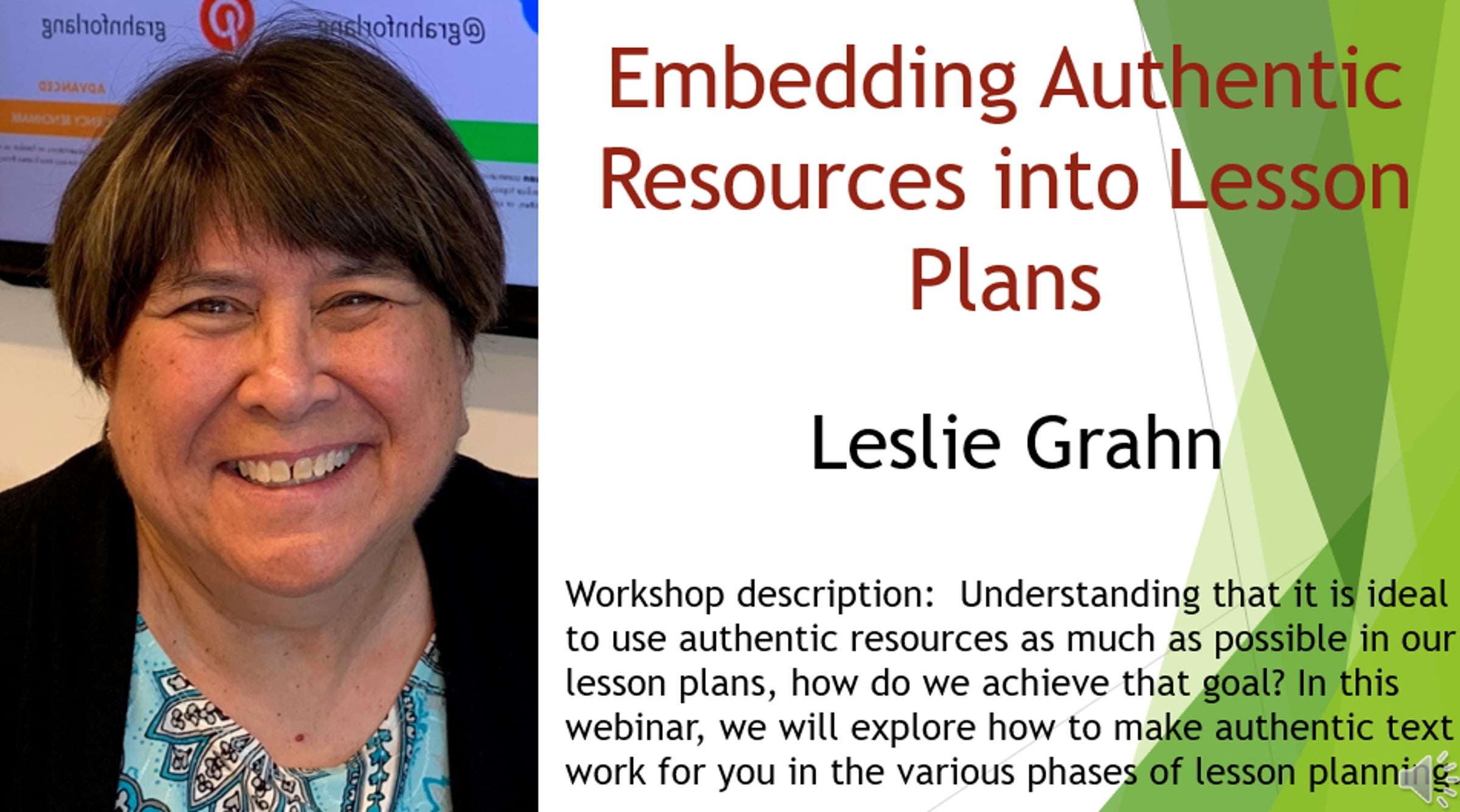 2021 01 20 - Embedding Authentic Resources into Lesson Plans | Videos ...