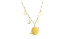 Italian 18kt Gold Over Sterling Celestial Necklace