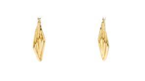 Italian 18kt Gold Over Sterling Triple-Square Hoop Earrings