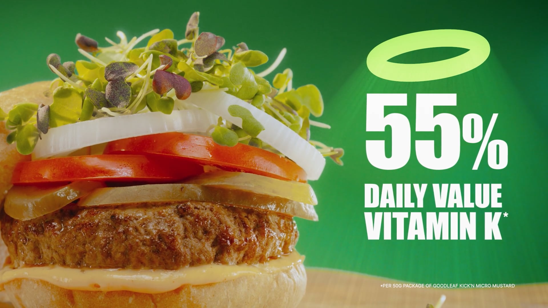 GoodLeaf Farms, Micro greens "Burger"