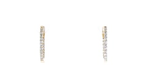 1.00 ct. t.w. Lab-Grown Diamond Inside-Outside Hoop Earrings in 18kt Gold Over Sterling