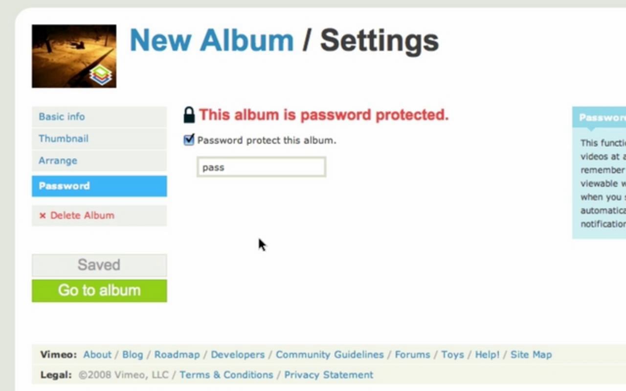Vimeo Tutorials - Albums on Vimeo