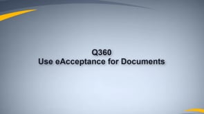 Documentation - eAcceptance