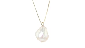 6-7mm Cultured Baroque Pearl Necklace in 14kt Yellow Gold