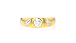.50 ct. t.w. Multi-Shaped Lab-Grown Diamond Ring in 18kt Gold Over Sterling