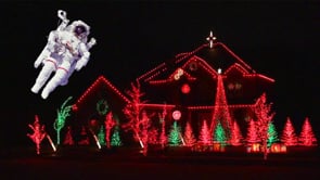 Space Walk by Lemon Jelly - Christmas Light Display