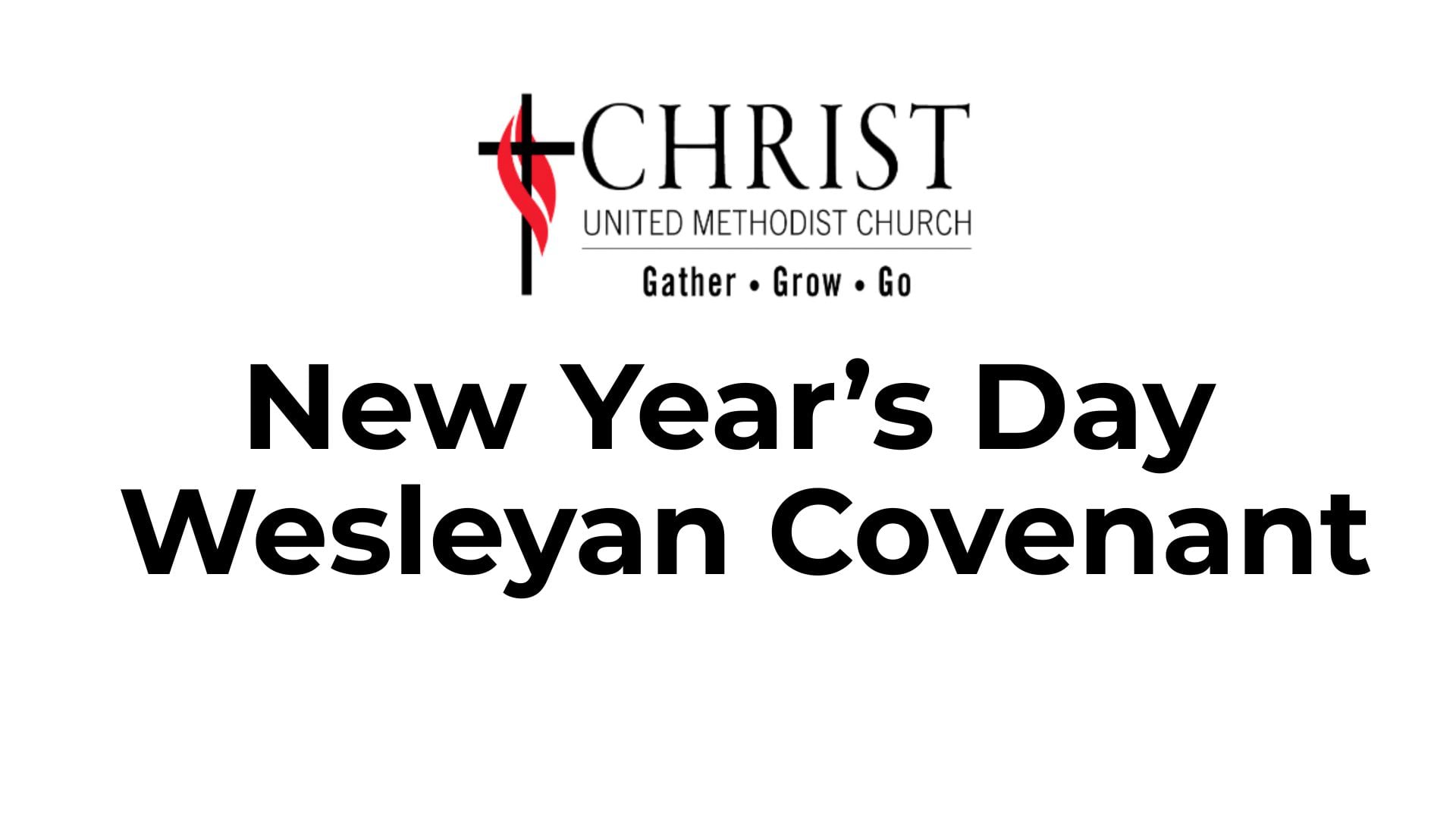 New Year's Day | Wesleyan Covenant