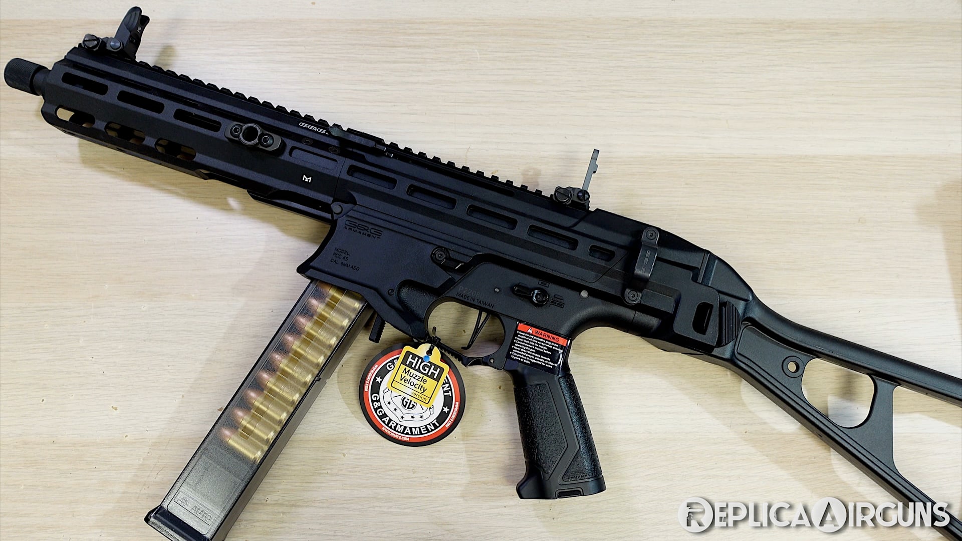 G&G PCC45 Pro M-Lock Airsoft AEG SMG Table Top Review