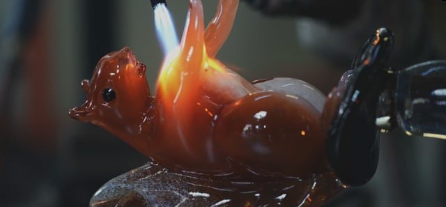 Karen Willenbrink Johnsen&Jasen Johnsen at the Glass Furnace 2025