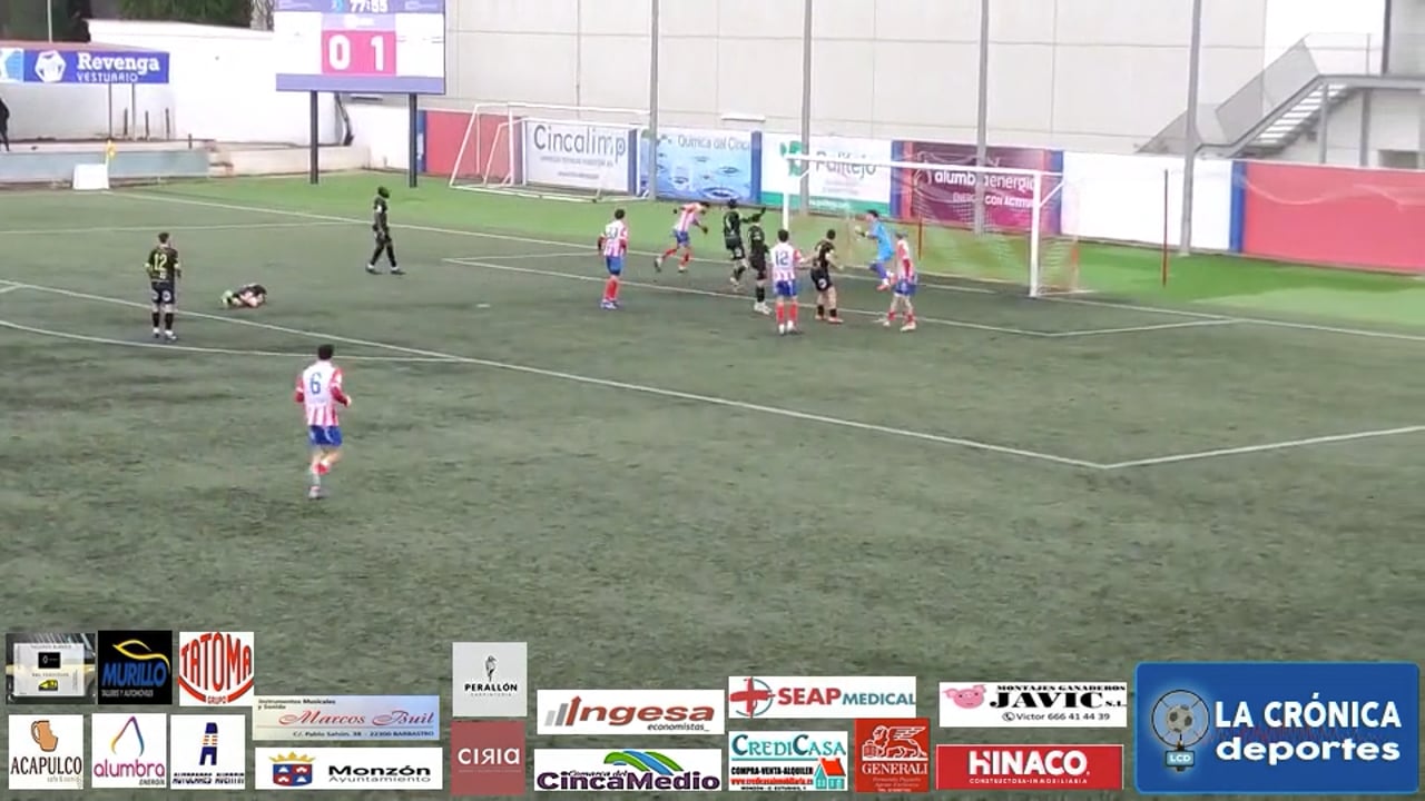 (RESUMEN y GOLES) At Monzón Alumbra 3-1 Illueca / J 16 / 3ª RFEF