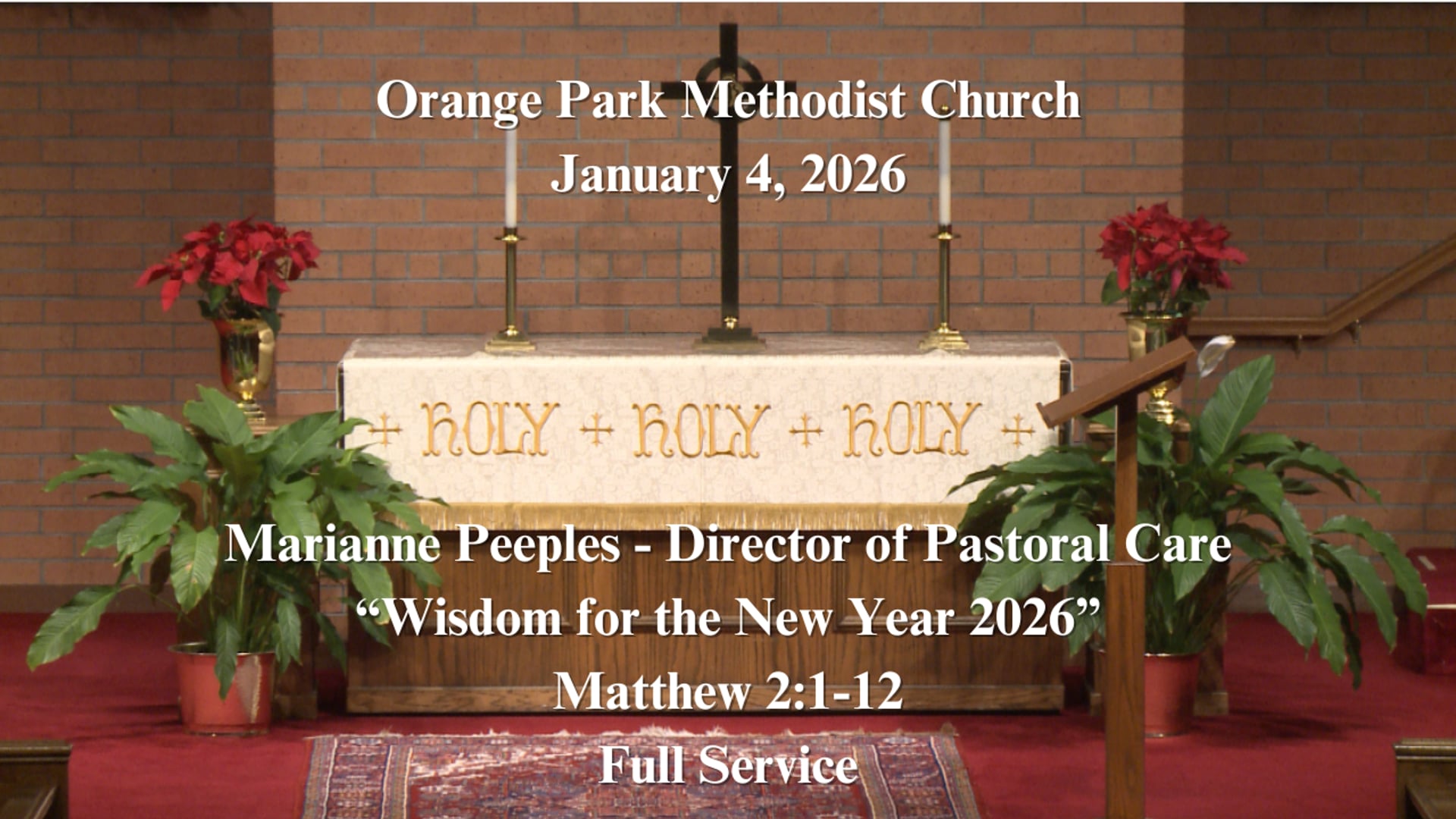 January 4, 2026 Full Service