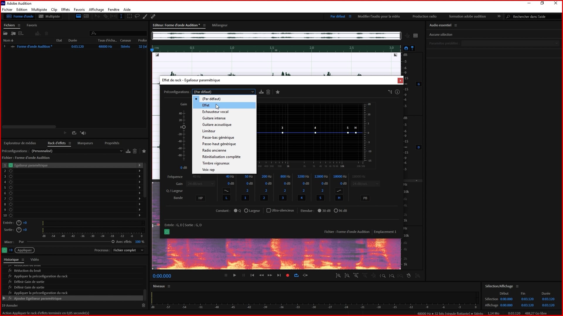 12-audition les effets de base