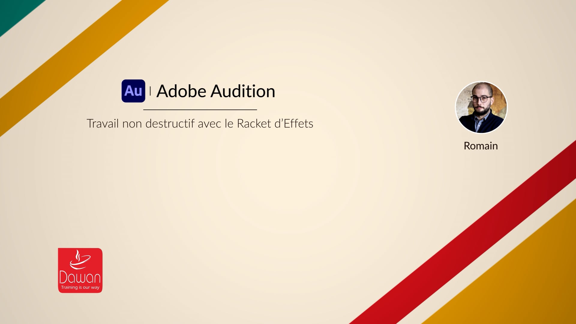 17. travail non destructif avec le rack d'effets