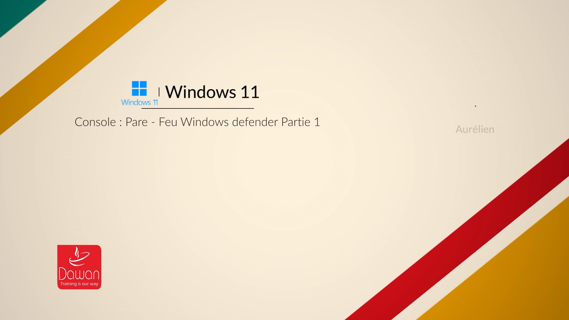 16 - consoles - pare - feu windows defender partie 1