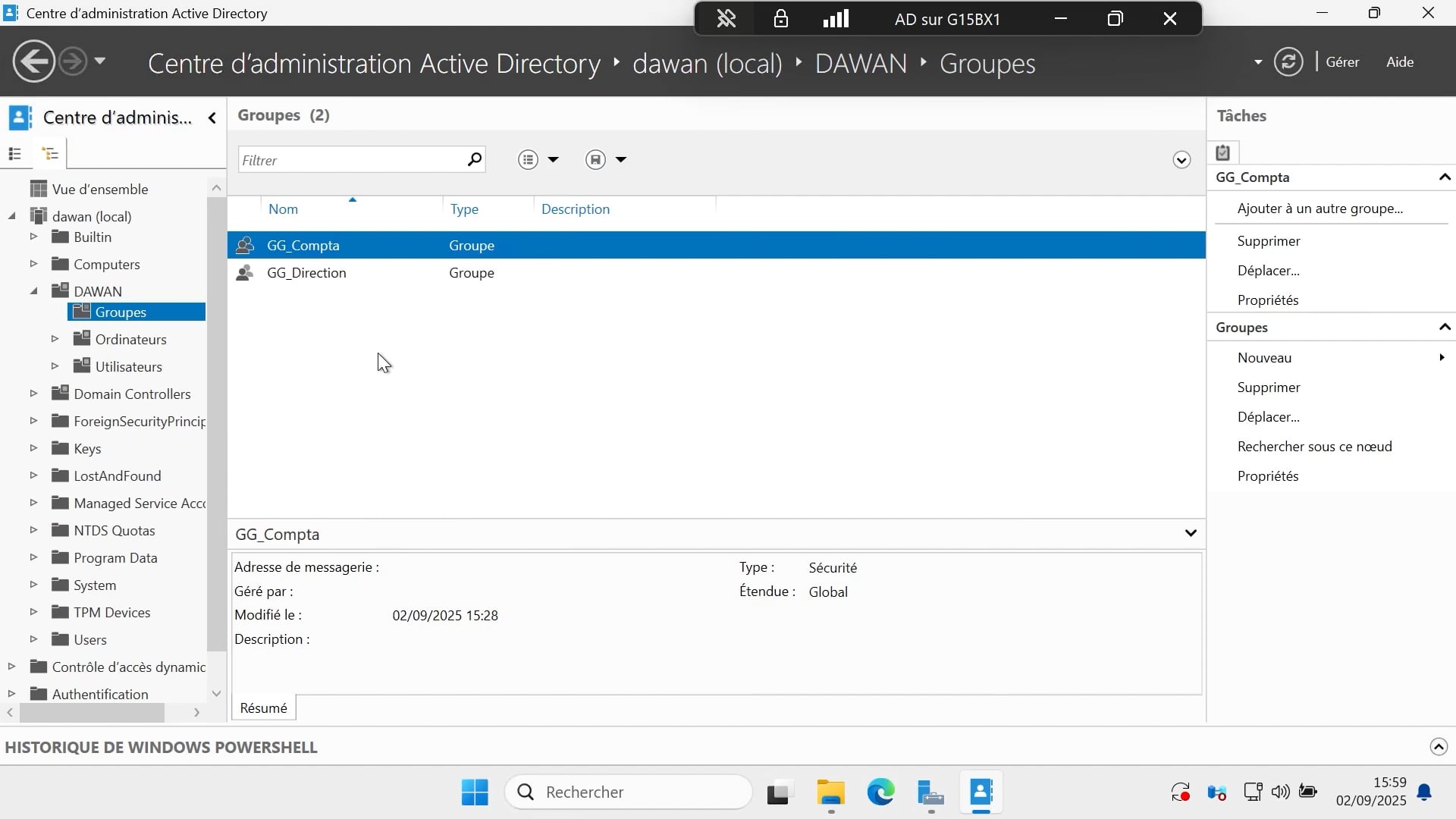 42 - utilisation de la console gpo