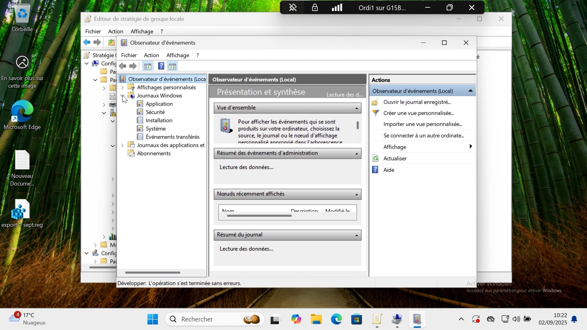 29 -  gpo locale, console gpedit.msc partie 2