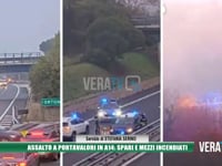 A14 - Assalto a portavalori: spari e fumogeni, bottino da 400mila euro