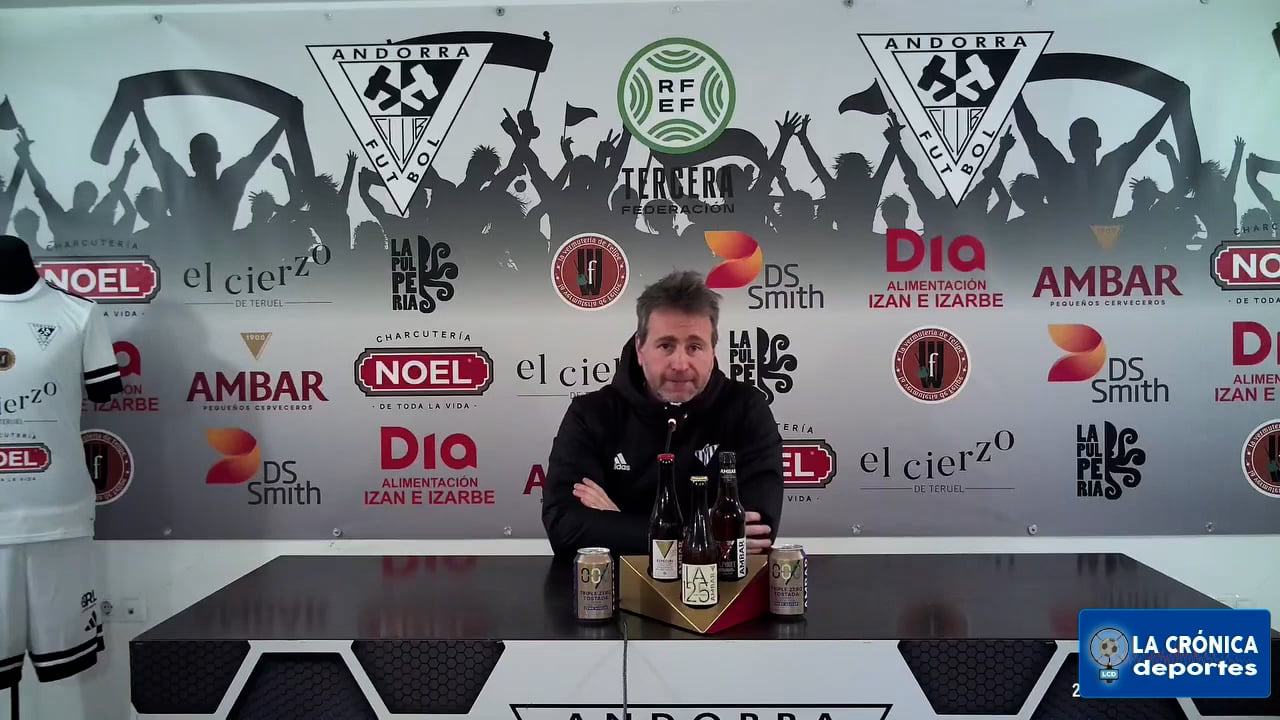 VÍCTOR IZUEL (Entrenador Casetas) CF Andorra 2-1 UD Casetas / jor. 16 / 3ª RFEF / Fuente: Facebook CF Andorra