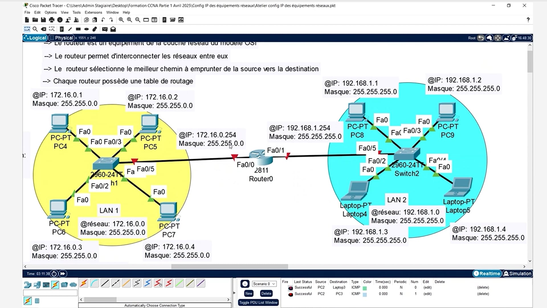 33_ajout des passerelles par défaut