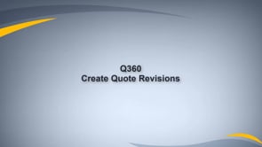 Quote Revisions