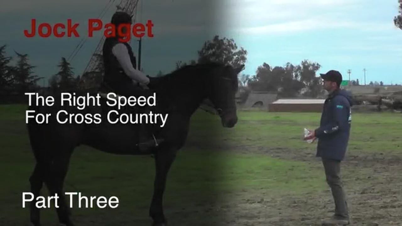 The Right Speed For Cross Country | Jock Paget | PART 03