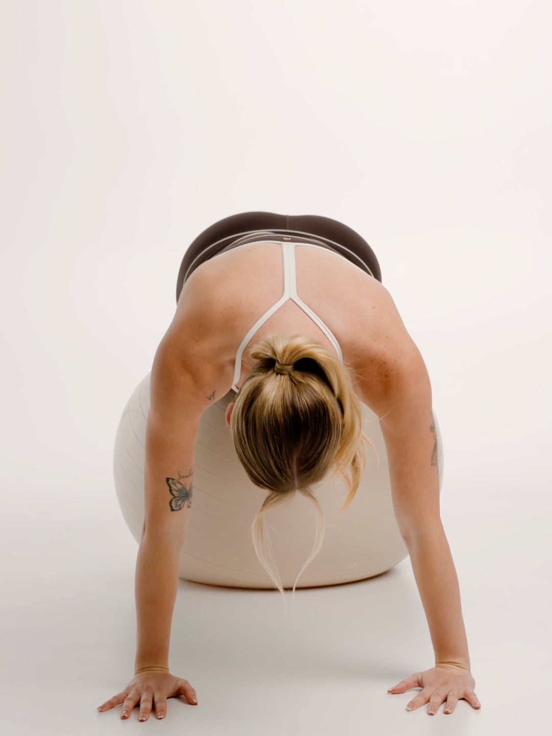 טייץ פסים בגזרה גבוהה אורך ”28 מבד ilios