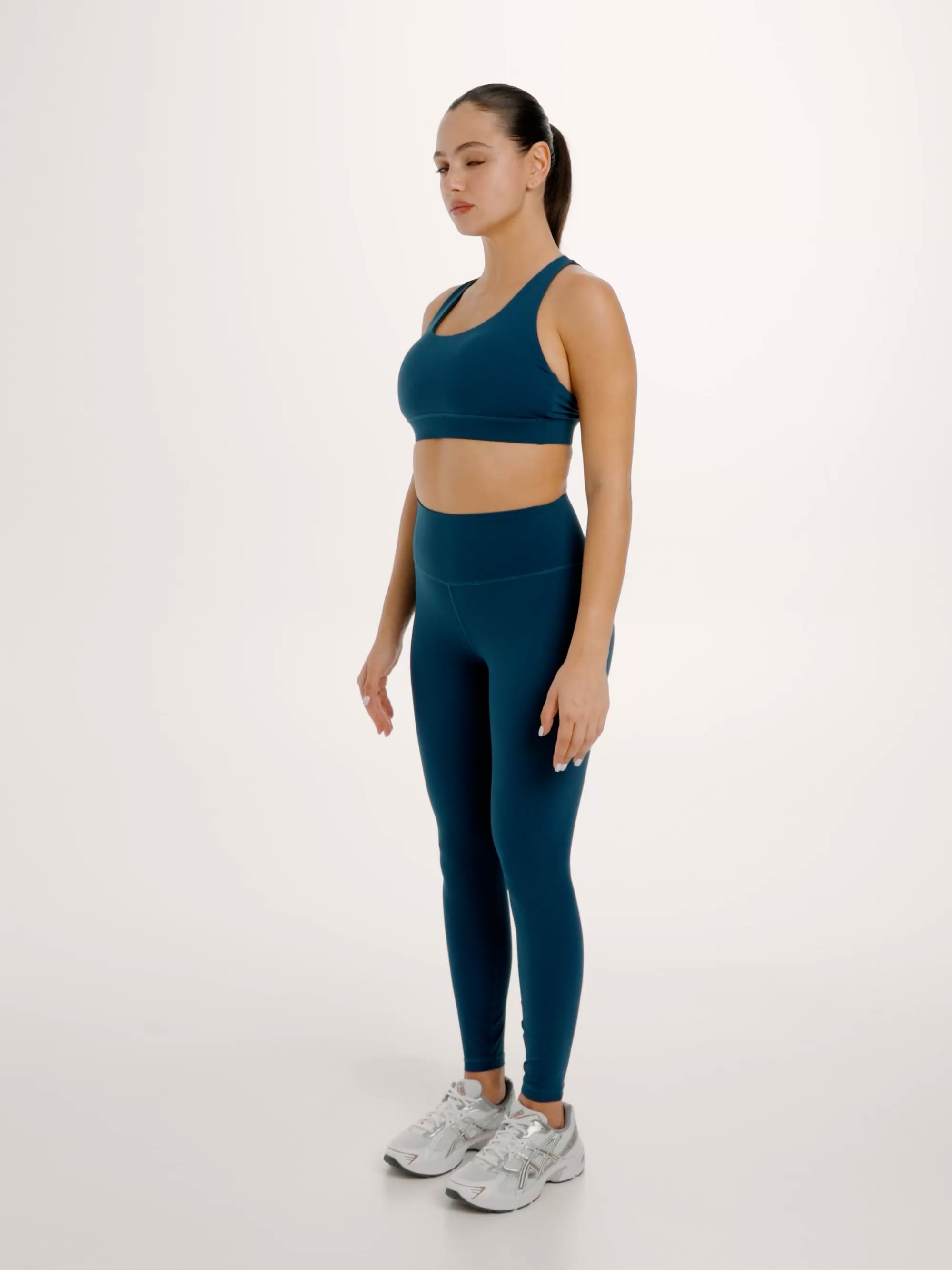 טייץ בגזרה גבוהה באורך ”25 מבד nero