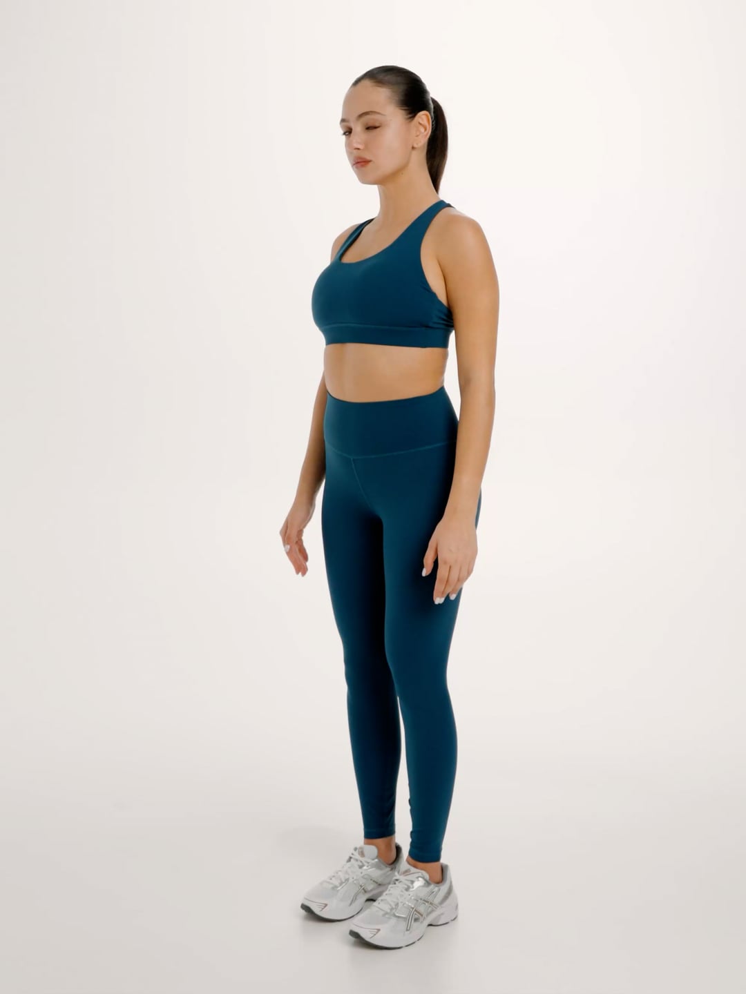 טייץ בגזרה גבוהה באורך ”25 מבד nero