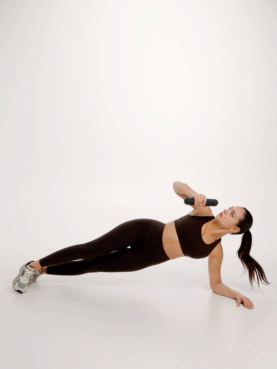 טייץ בגזרה גבוהה באורך ”25 מבד nero