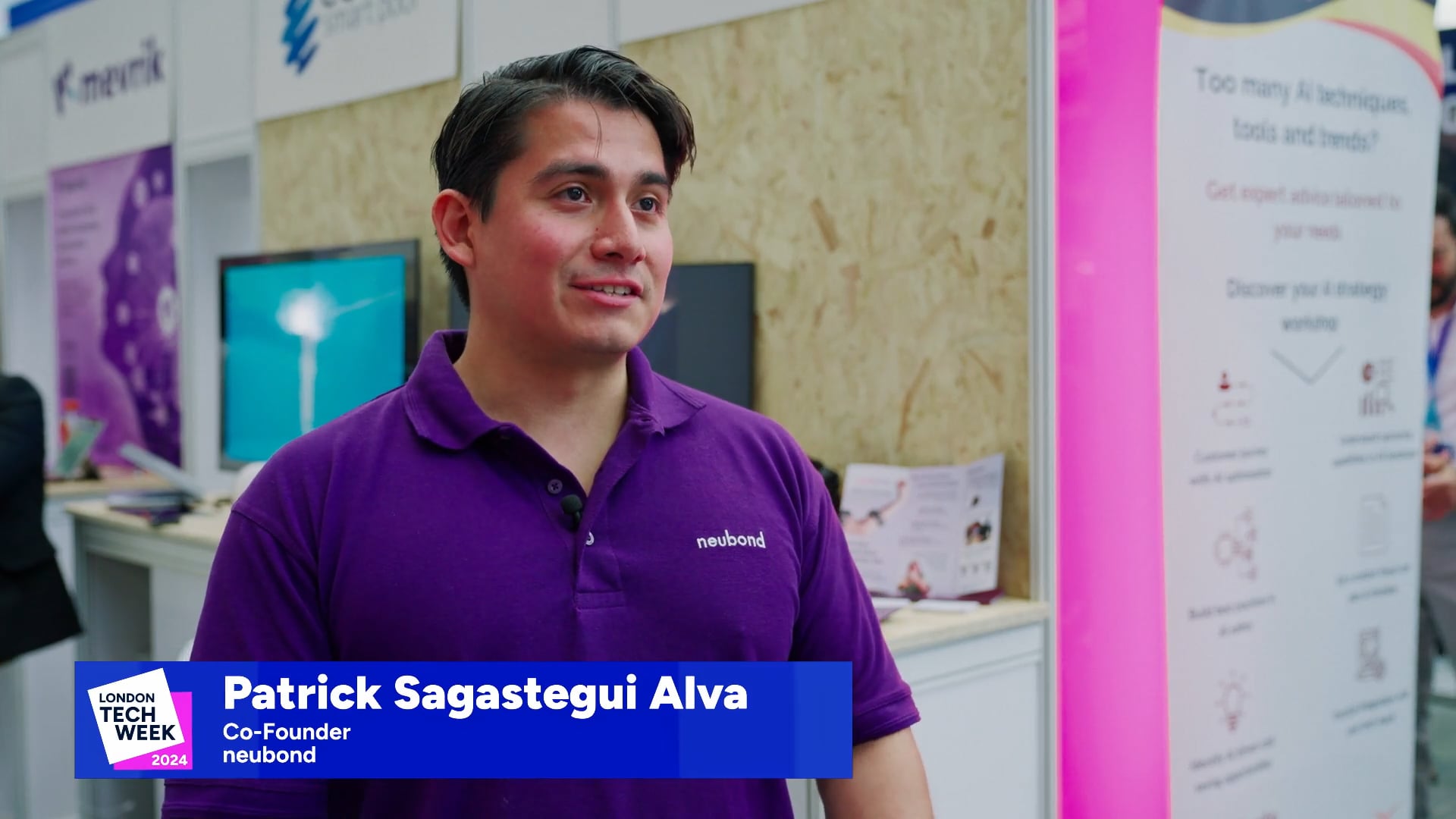 Booth Demo/Testimonial at London Tech Week