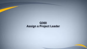 Assign a Project Leader