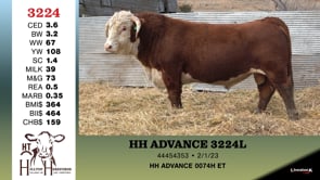 Lot #3224 - HH ADVANCE 3224L