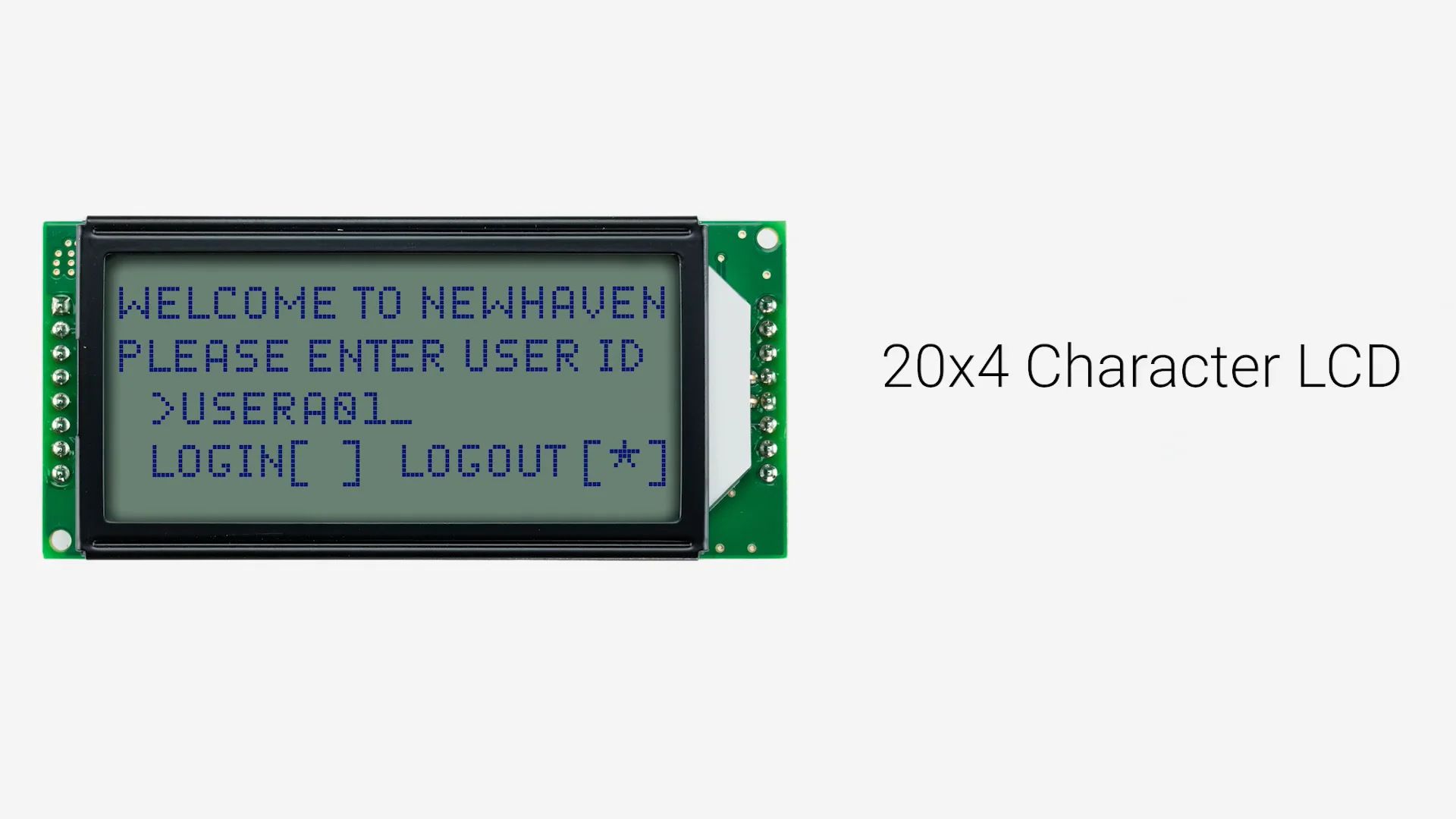 20x4 Character LCD | STN+ Gray Display with Side White Backlight 3V