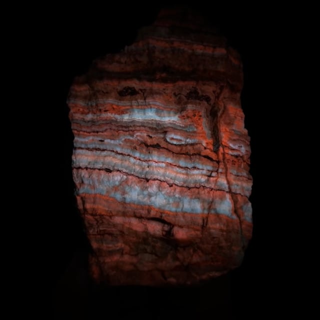 Calcite and Aragonite (banded - RARE Utah) | Third Term Mine, Stansbury ...