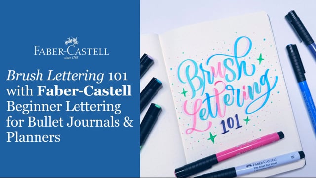 Brush Lettering 101 with Faber-Castell | Beginner Lettering for Bullet ...