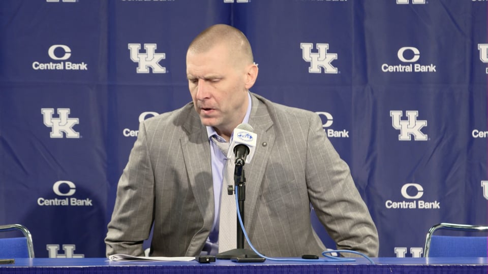 POSTGAME VIDEO:  Coach Mark Pope Discusses UK's Stunning Loss to Missouri