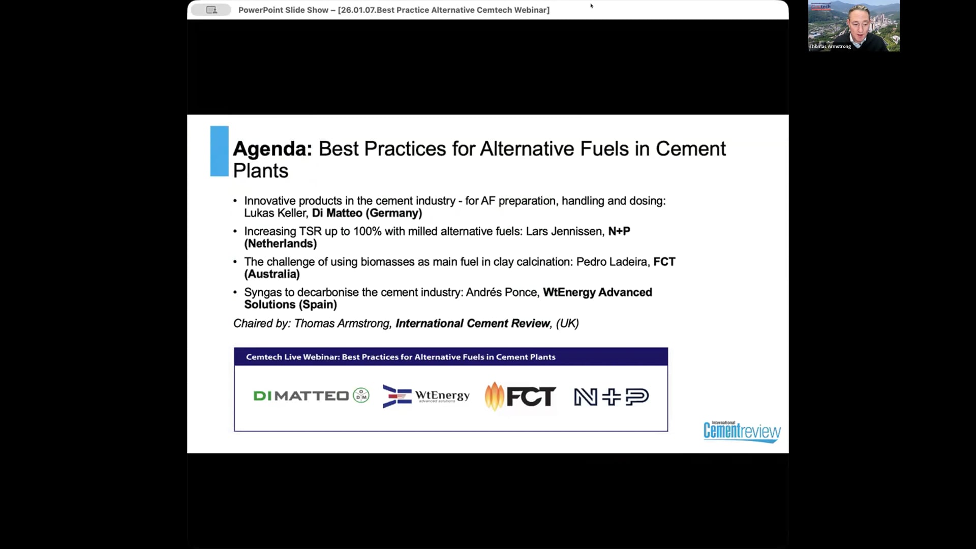Cemtech Live Webinar: Best Practices for Alternative Fuels in Cement Plants