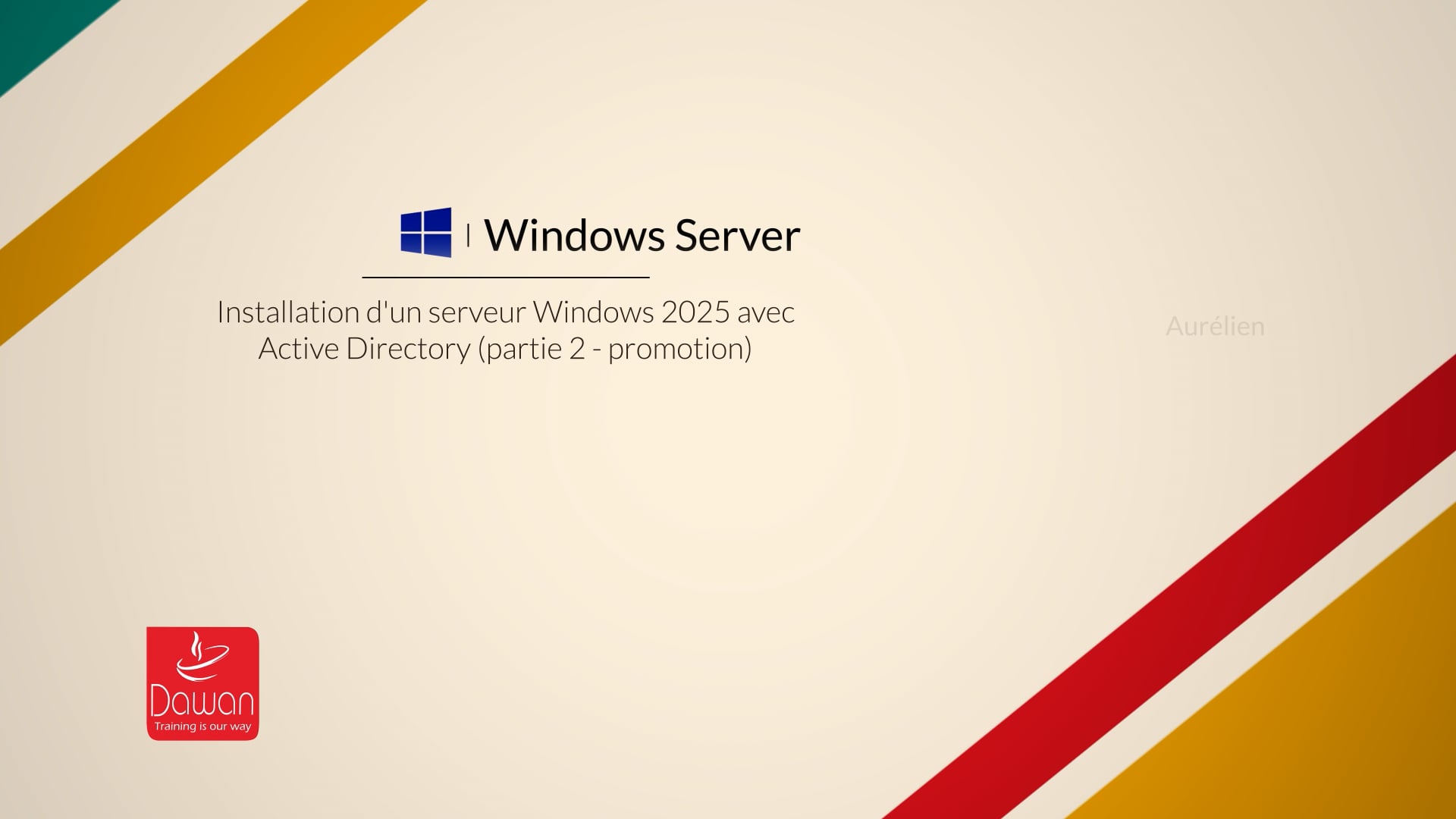 60_installation d'un serveur windows 2025 avec active directory (partie 2 - promotion)