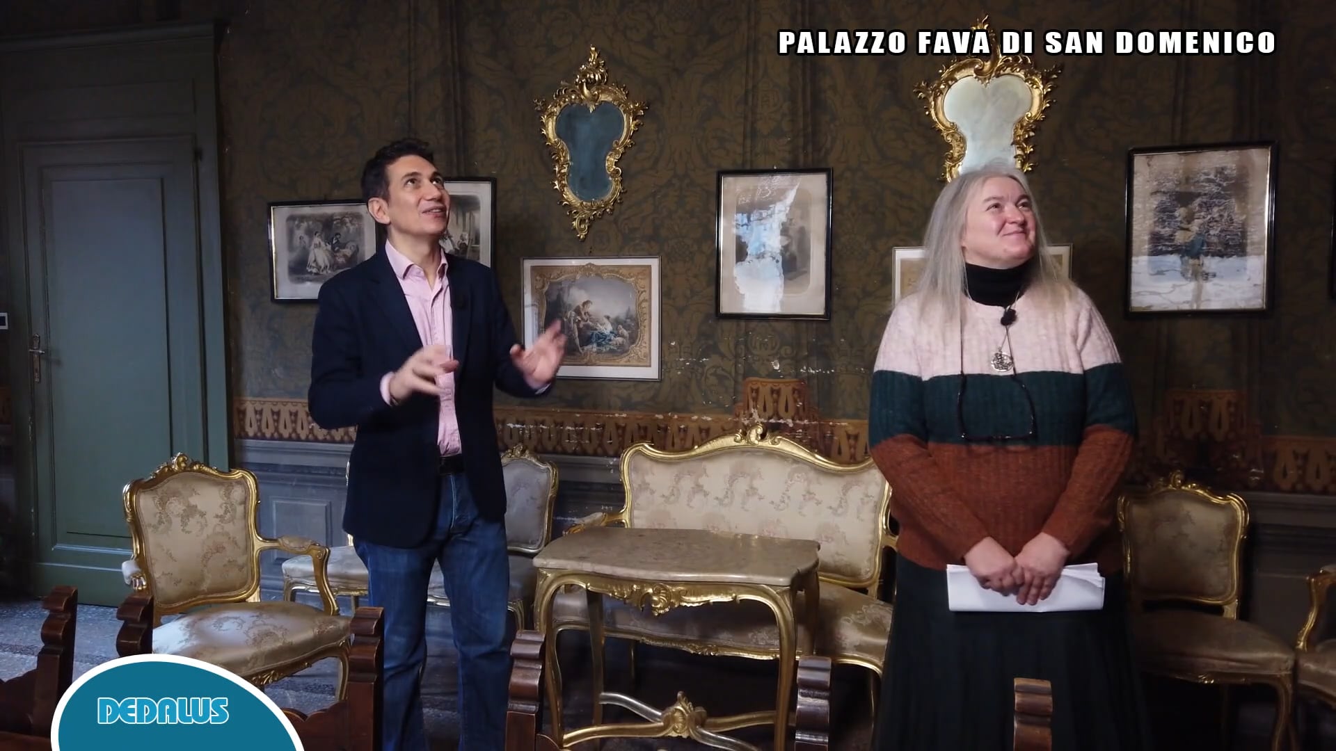 Le telecamere di Dedalus entrano a Palazzo Fava di San Domenico, sede attuale della Croce Rossa