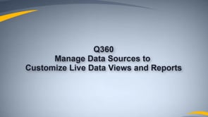 Customize Live Data View and Report