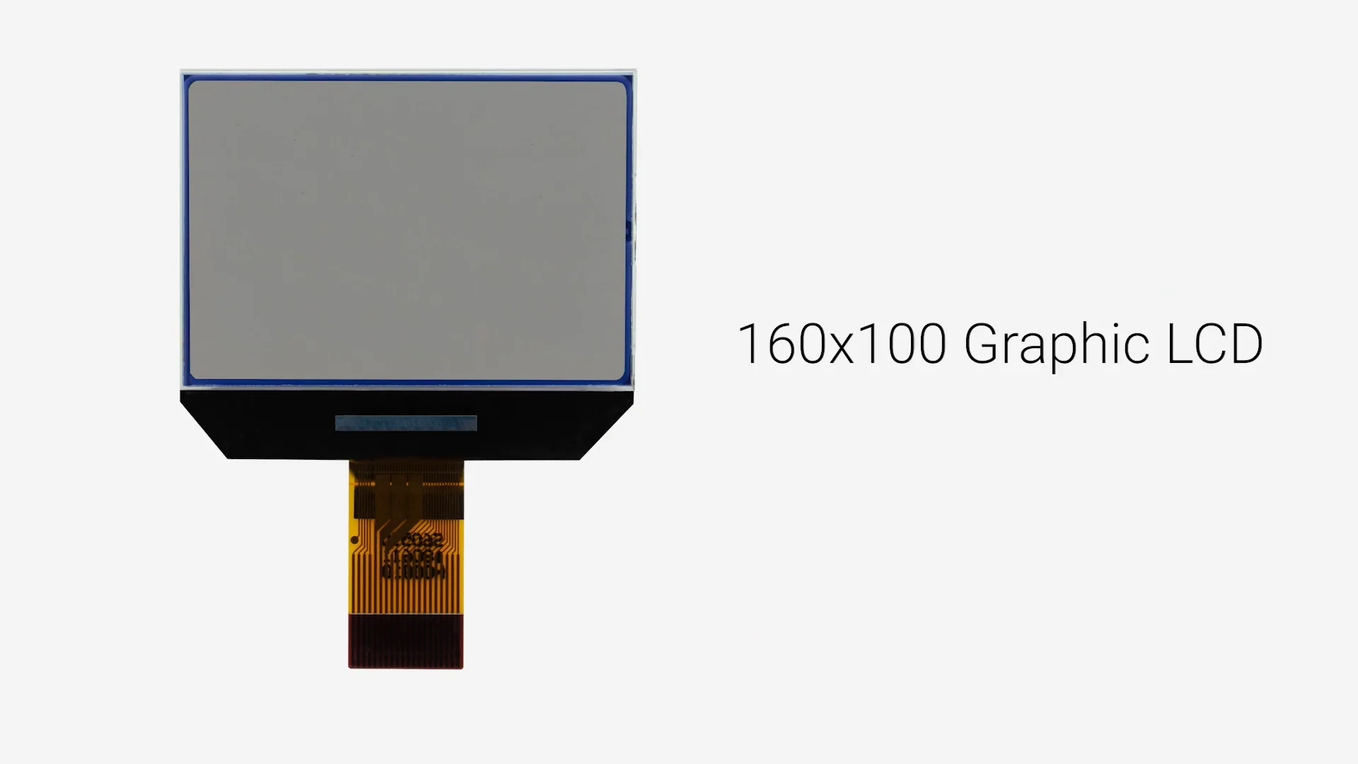 160x100 Graphic COG LCD | STN+ Gray with No Backlight