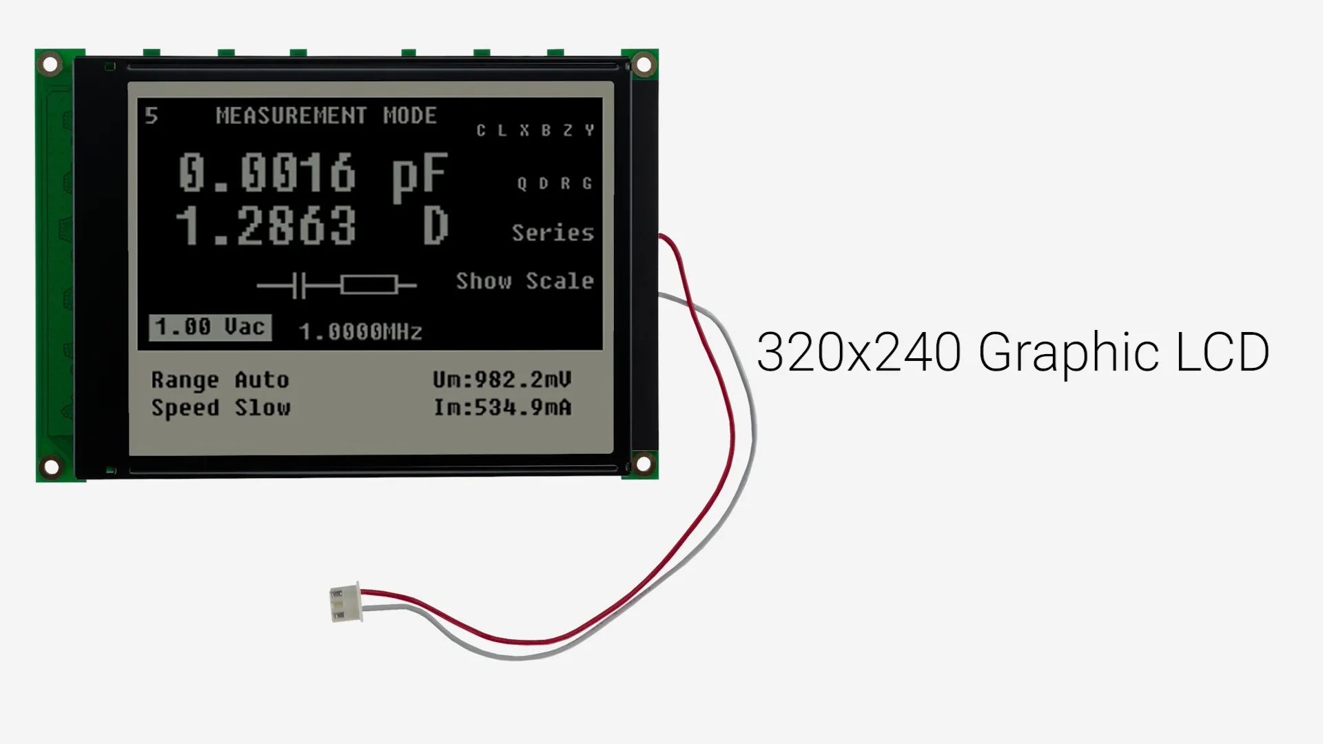 320x240 Graphic LCD Module | FSTN+ with White Backlight