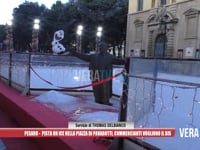 Pesaro - Pista on ice nella piazza di Pavarotti. i commercianti vogliono il bis