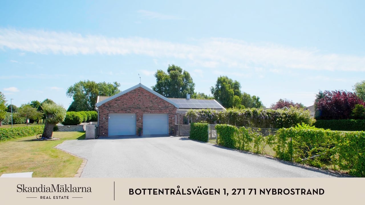 4 rum Villa på Bottentrålsvägen 1 Nybrostrand Ystads kommun - video